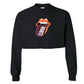 Cheetah Tongue Crop Crewneck