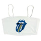 Tongue Spaghetti Strap Crop Top