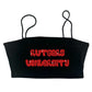 Graffiti Spaghetti Strap Crop Top
