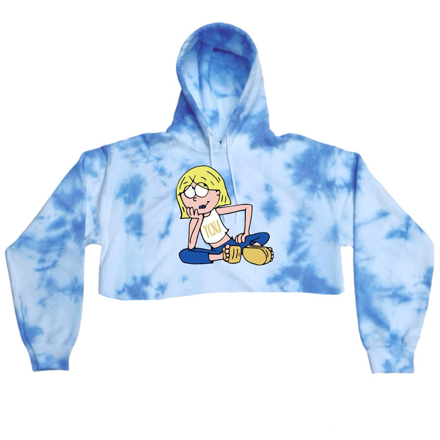 Lizzie Tie Dye Crop Hoodie