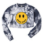 Smile Tie Dye Crop Crewneck