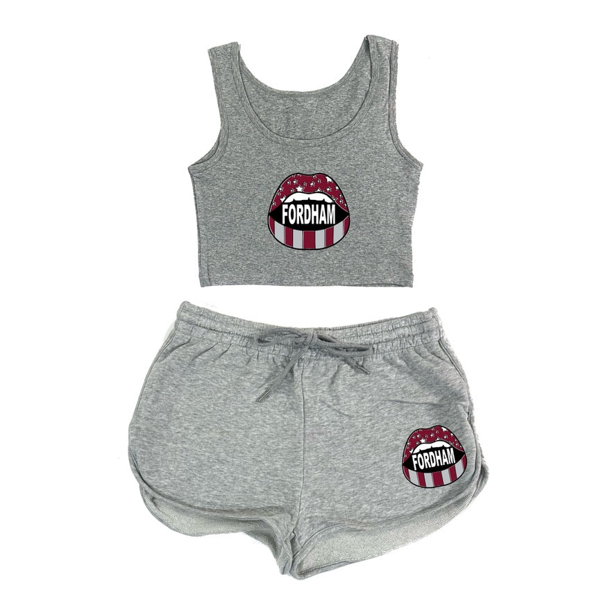 Open Mouth Crop Tank & Shorts Set