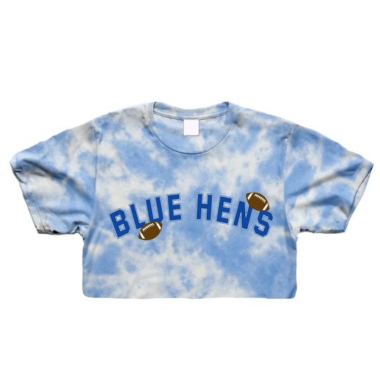 Football Tie Dye Crop Tee