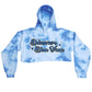 Retro Tie Dye Crop Hoodie