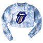 Tongue Tie Dye Crop Crewneck