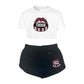 Open Mouth Crop Tee & Shorts Set