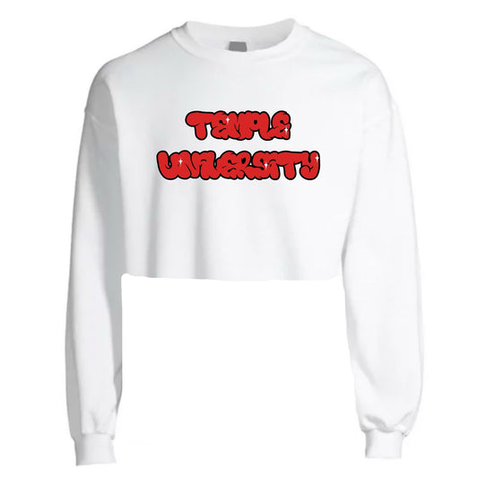 Graffiti Crop Crewneck