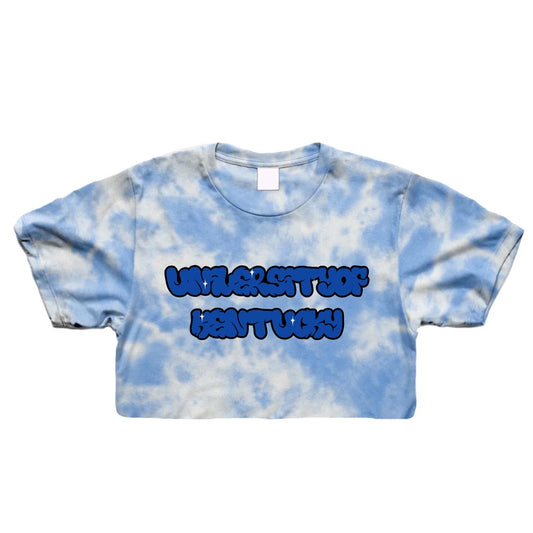 Graffiti Tie Dye Crop Tee