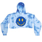 Happy Tie Dye Crop Hoodie