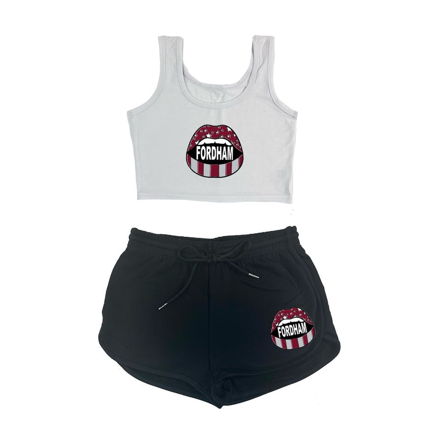 Open Mouth Crop Tank & Shorts Set