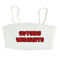 Graffiti Spaghetti Strap Crop Top