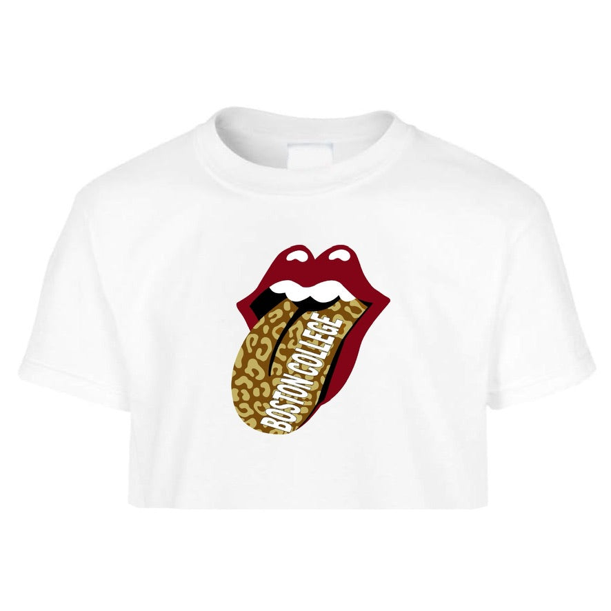 Cheetah Tongue Crop Tee