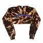 Flutter Bleach Crop Crewneck