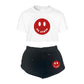 Happy Crop Tee & Shorts Set