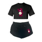Bear Crop Tee & Shorts Set