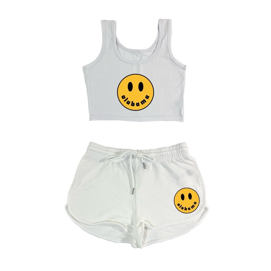 Smile Crop Tank & Shorts Set