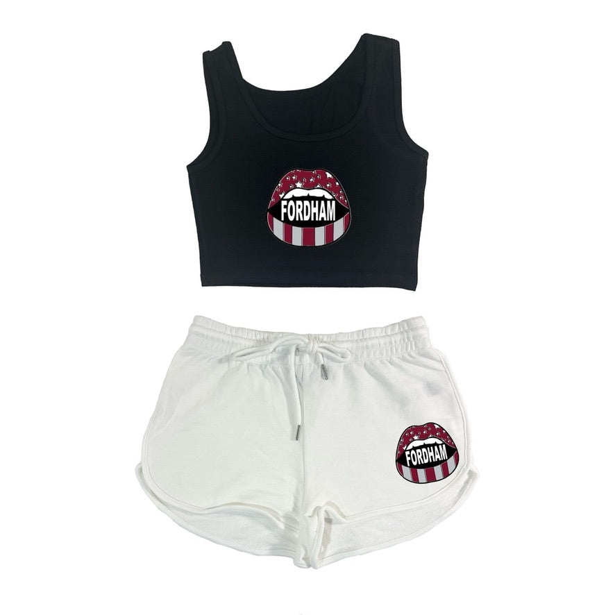 Open Mouth Crop Tank & Shorts Set