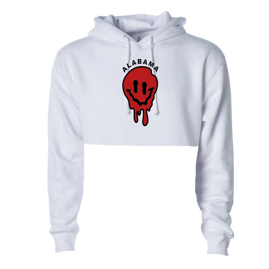 Drippy Smile Crop Hoodie