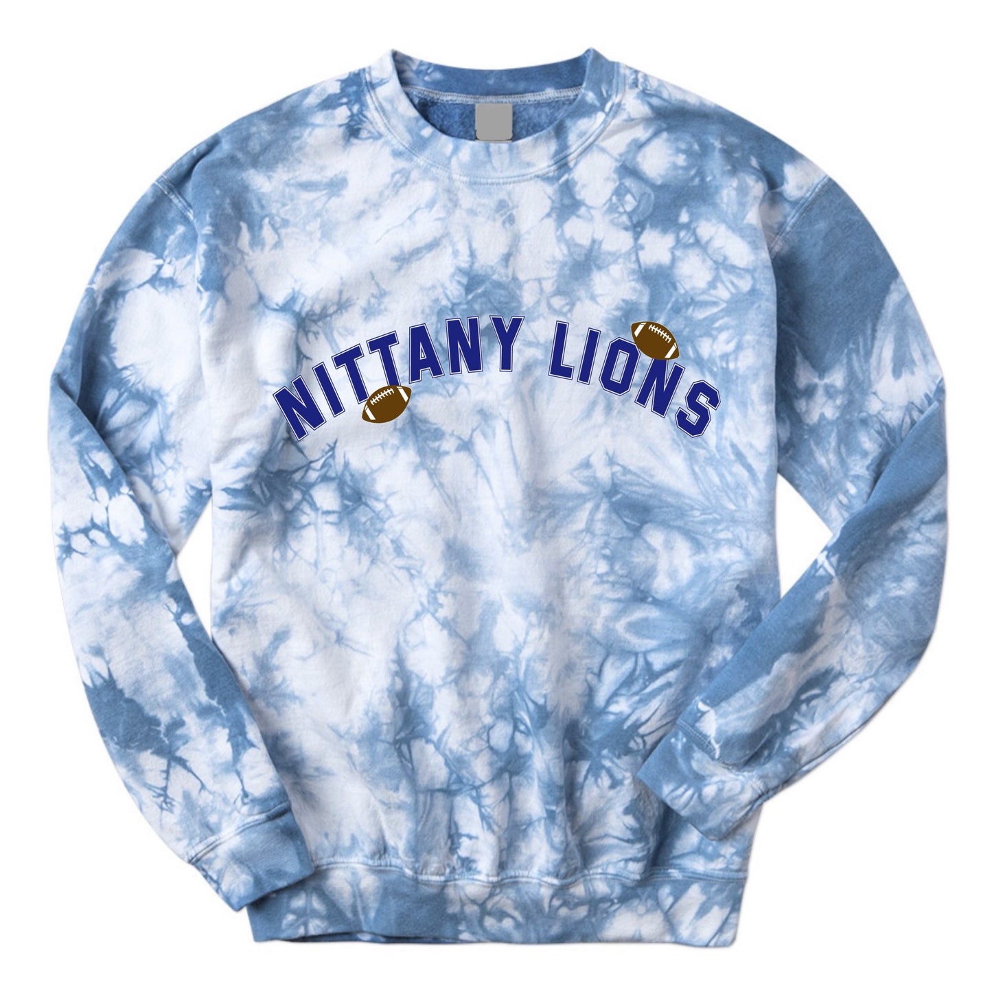 Football Tie Dye Crewneck