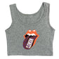 Cheetah Tongue Crop Tank
