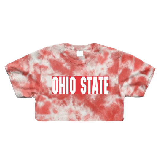 Bold Tie Dye Crop Tee