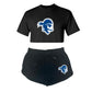 School Crop Tee & Shorts Set