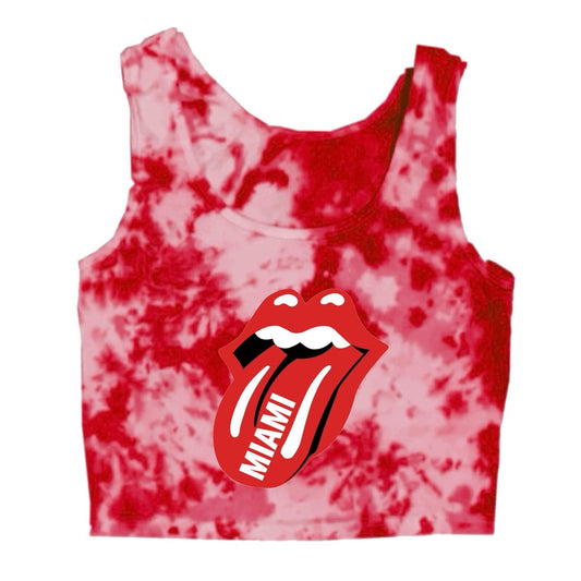 Tongue Tie Dye Crop Tank