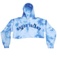 Flutter Tie Dye Crop Hoodie