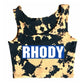 Bold Bleach Crop Tank