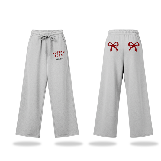 Bow Wide Leg Sweatpants