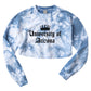 Queen Tie Dye Crop Crewneck