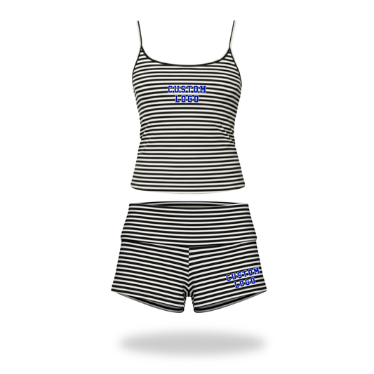 Campus Stripe Two Piece Set