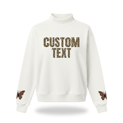 Cheetah Mock Neck