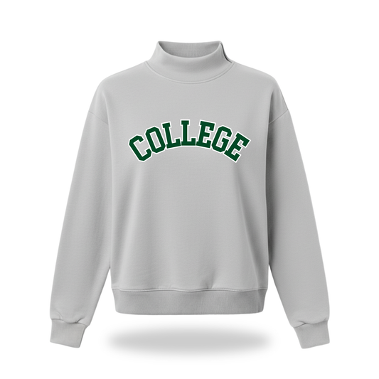 College Mock Neck