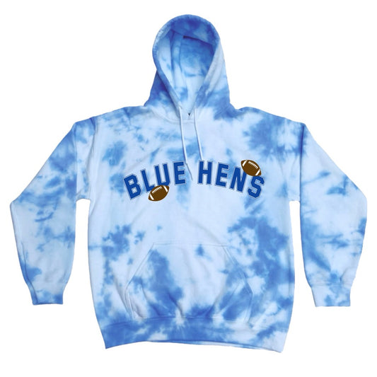 Football Tie Dye Hoodie