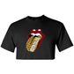 Cheetah Tongue Crop Tee