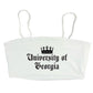 Queen Spaghetti Strap Crop Top