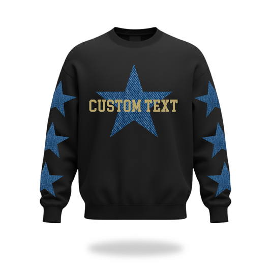 Denim Stars Crewneck