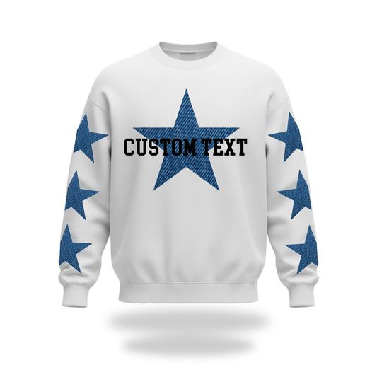 Denim Stars Crewneck