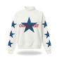 Denim Stars Mock Neck