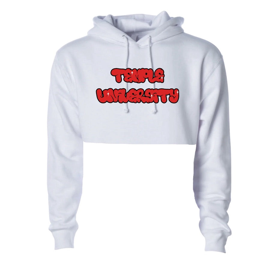 Graffiti Crop Hoodie