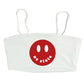 Happy Spaghetti Strap Crop Top