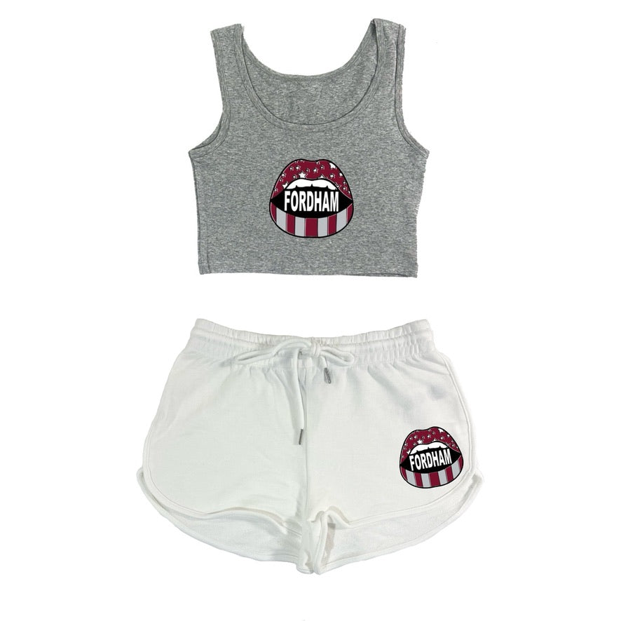 Open Mouth Crop Tank & Shorts Set