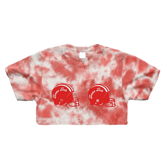 Helmet Tie Dye Crop Tee