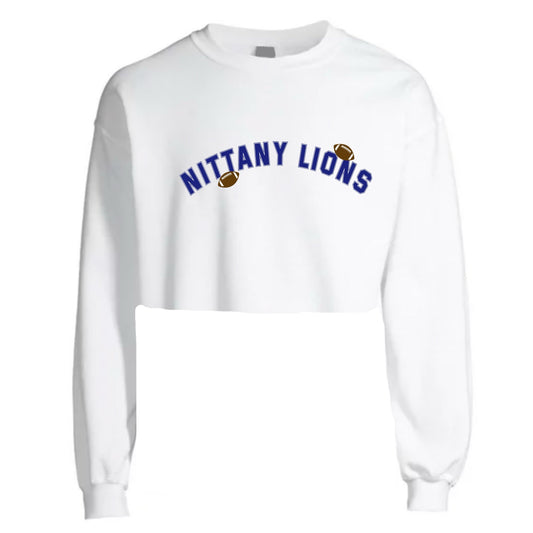 Football Crop Crewneck