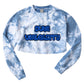 Graffiti Tie Dye Crop Crewneck