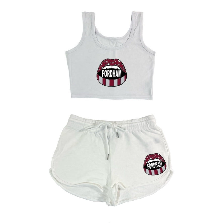 Open Mouth Crop Tank & Shorts Set