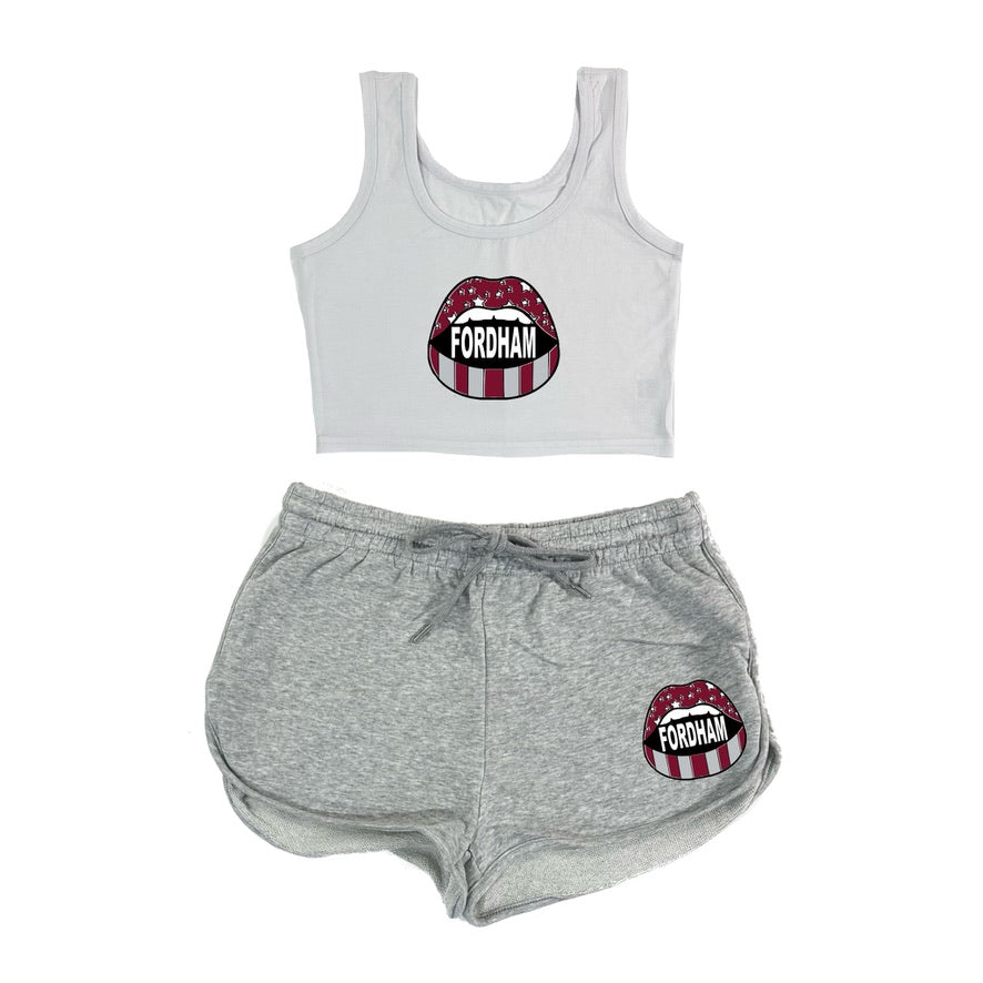 Open Mouth Crop Tank & Shorts Set