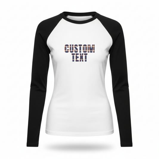 Gingham Fitted Long Sleeve