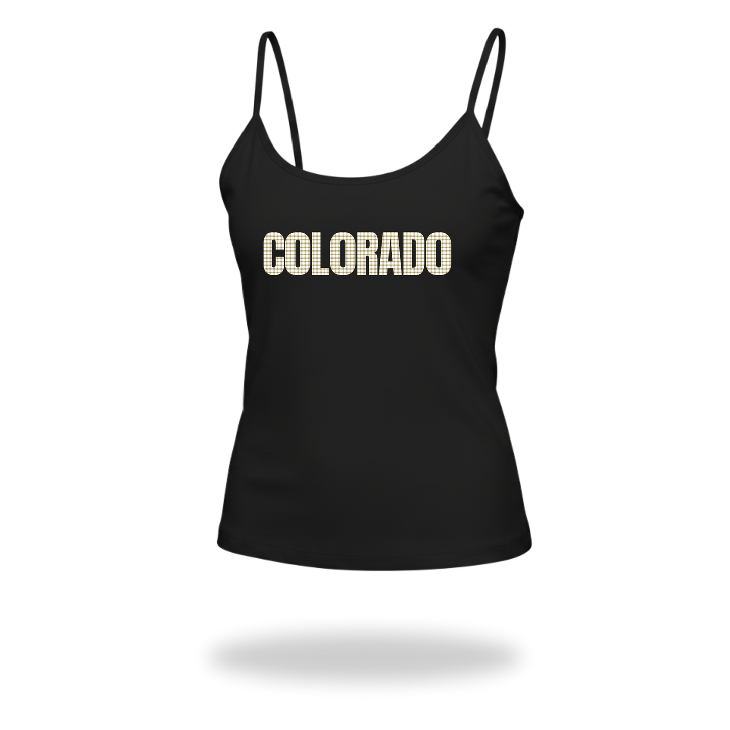 Gingham Spaghetti Strap Tank